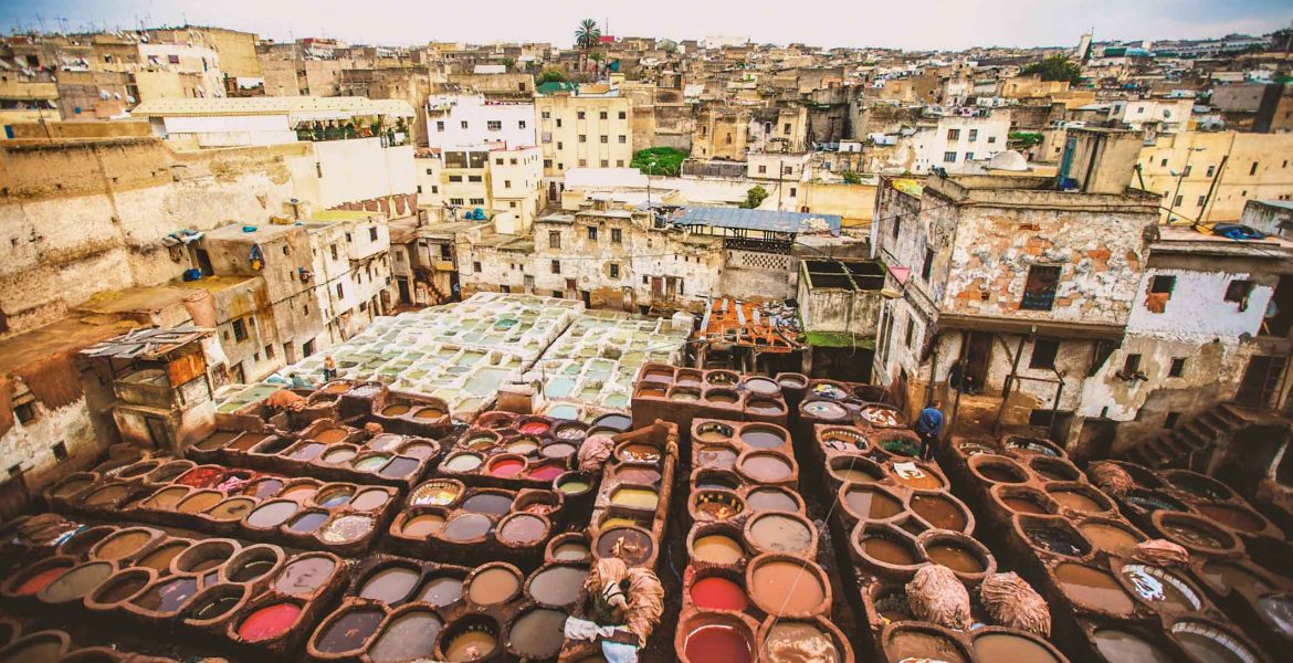 Fes Maroc - Les tanneries Chouara 01