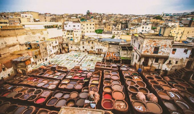 Fes Maroc - Les tanneries Chouara 01