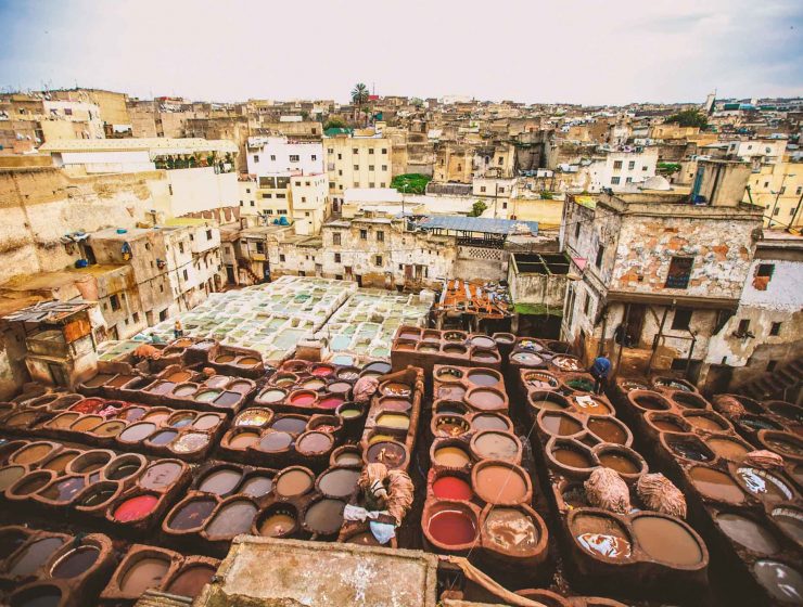 Fes Maroc - Les tanneries Chouara 01