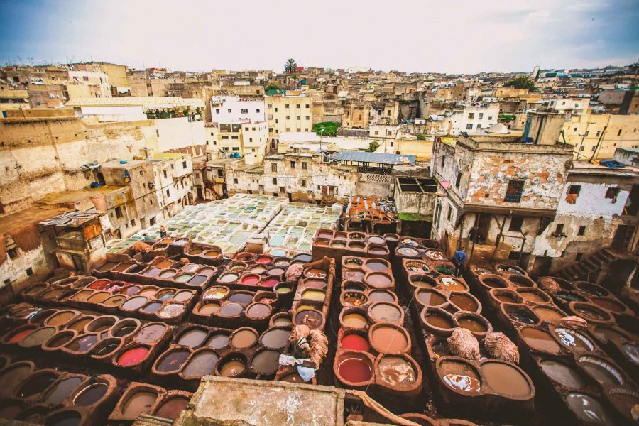 Fes Maroc - Les tanneries Chouara 01